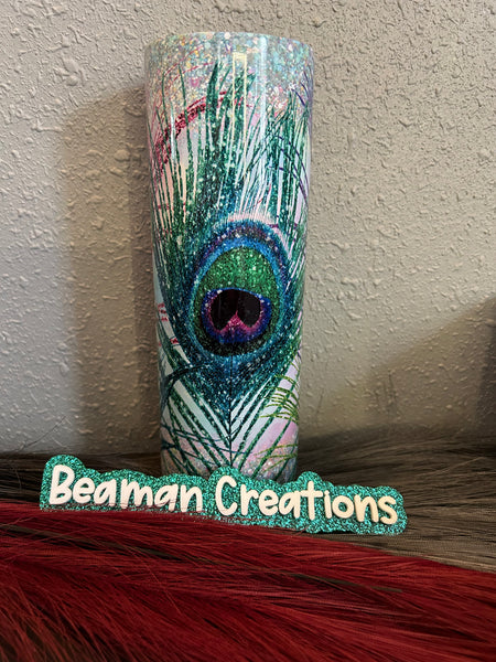 Peacock Feather Tumbler