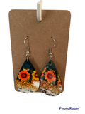 Sunflower earrings