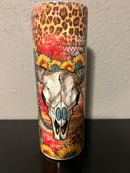 Cow Skull Tumbler