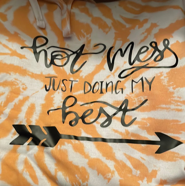 Hot Mess Tiedye Hoodie
