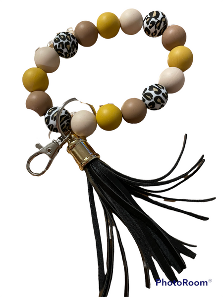 Cheetah print wristlet