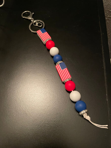 American flag keychain